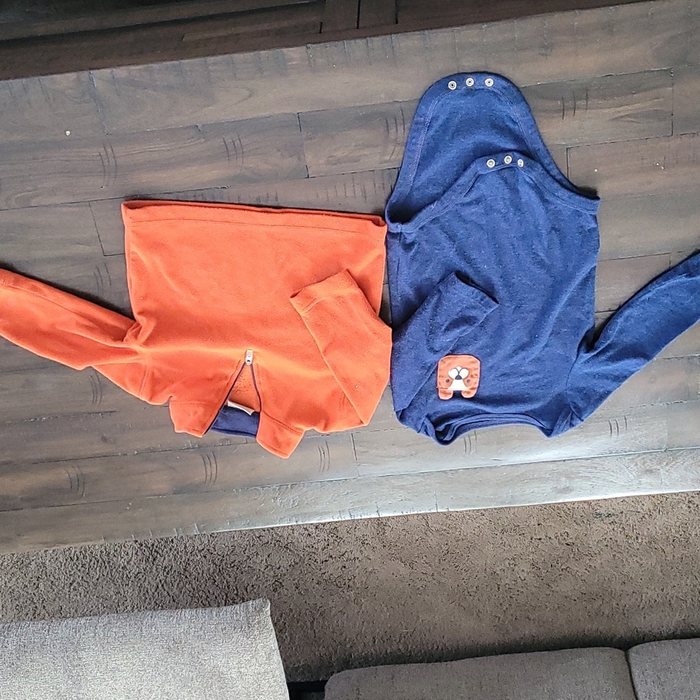 Orange L.L. Bean pullover long-sleeved 12 months